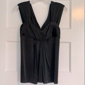 Beautifully draped black cami.